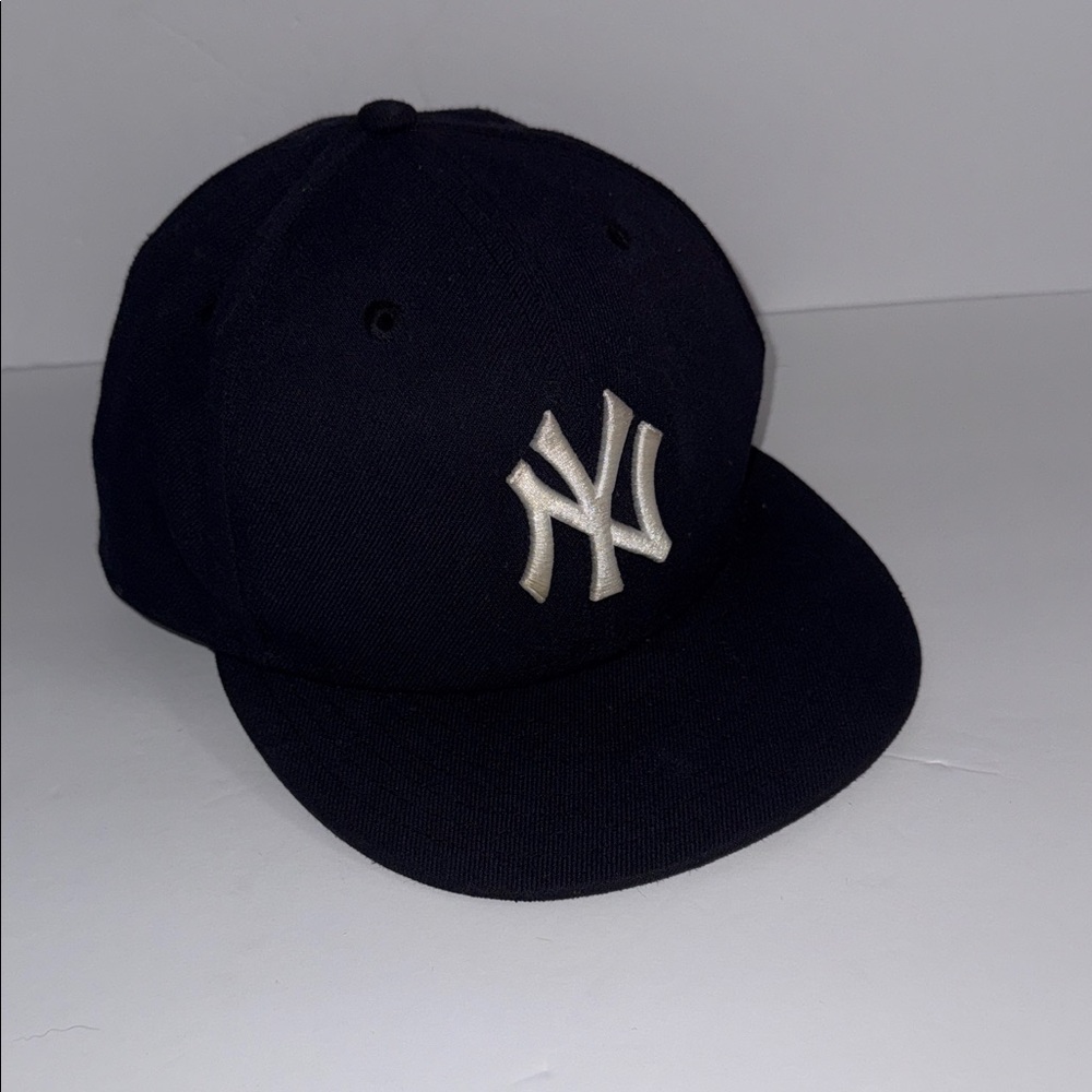 59Fifty New Era Navy Blue NY Baseball Official On Field Cap Hat Size 7 1/8